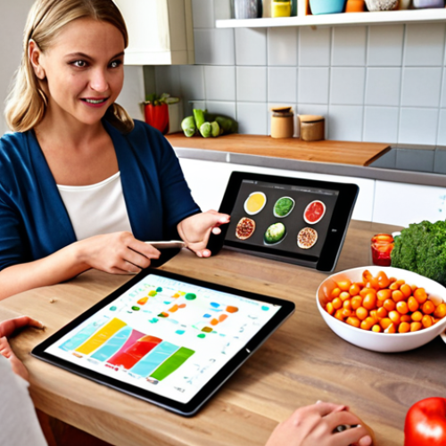 **Image Prompt:** A modern Dutch kitchen with a diverse spread of colorful, fresh foods – vegetables, fruits, whole grains, legumes – arranged alongside a tablet displaying a personalized nutrition plan generated from DNA test results. A friendly dietician is consulting with a young adult, explaining the plan. Emphasize the connection between healthy eating and well-being, targeting a Dutch audience.