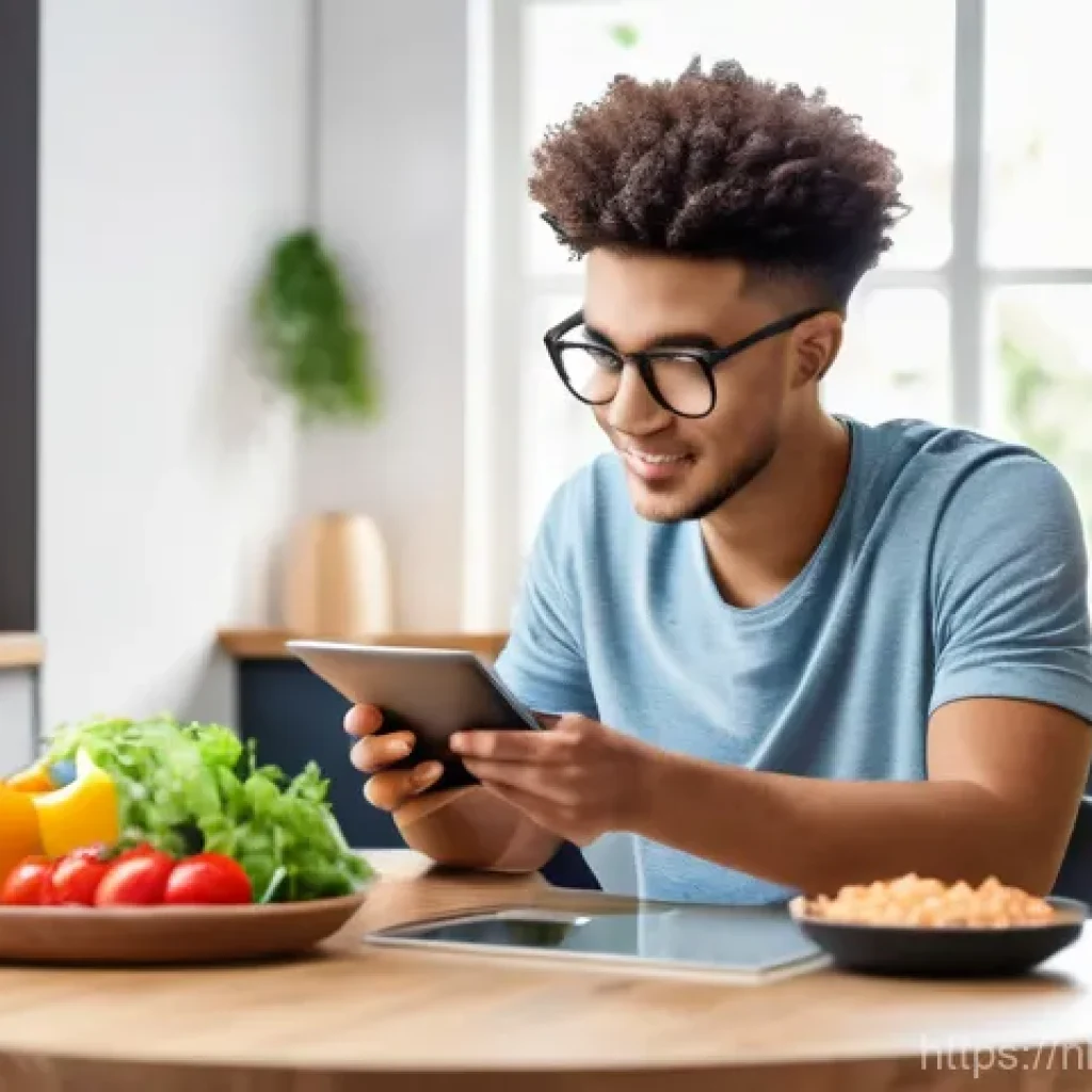 체중 감량을 위한 맞춤형 영양 조언 - **Prompt 1: Decoding Personalized Nutrition**
    A vibrant, cinematic shot of a young adult, gender...
