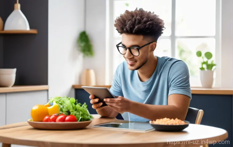 체중 감량을 위한 맞춤형 영양 조언 - **Prompt 1: Decoding Personalized Nutrition**
    A vibrant, cinematic shot of a young adult, gender...