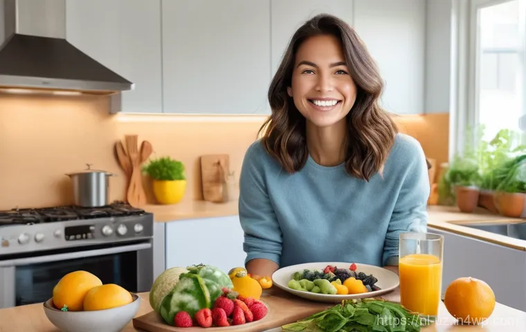 체중 감량을 위한 맞춤형 영양 조언 - **Prompt 1: Decoding Personalized Nutrition**
    A vibrant, cinematic shot of a young adult, gender...