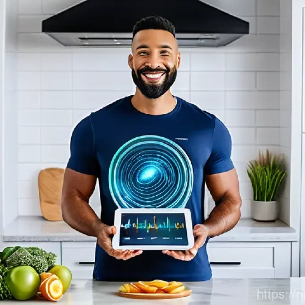 맞춤형 영양과 질병 관리의 관계 - **Personalized Nutrition Blueprint:**
    A vibrant, medium shot of a diverse individual, approximat...