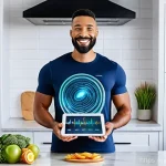 맞춤형 영양과 질병 관리의 관계 - **Personalized Nutrition Blueprint:**
    A vibrant, medium shot of a diverse individual, approximat...